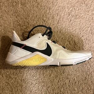 Nike White and Yellow Athletic Shoes